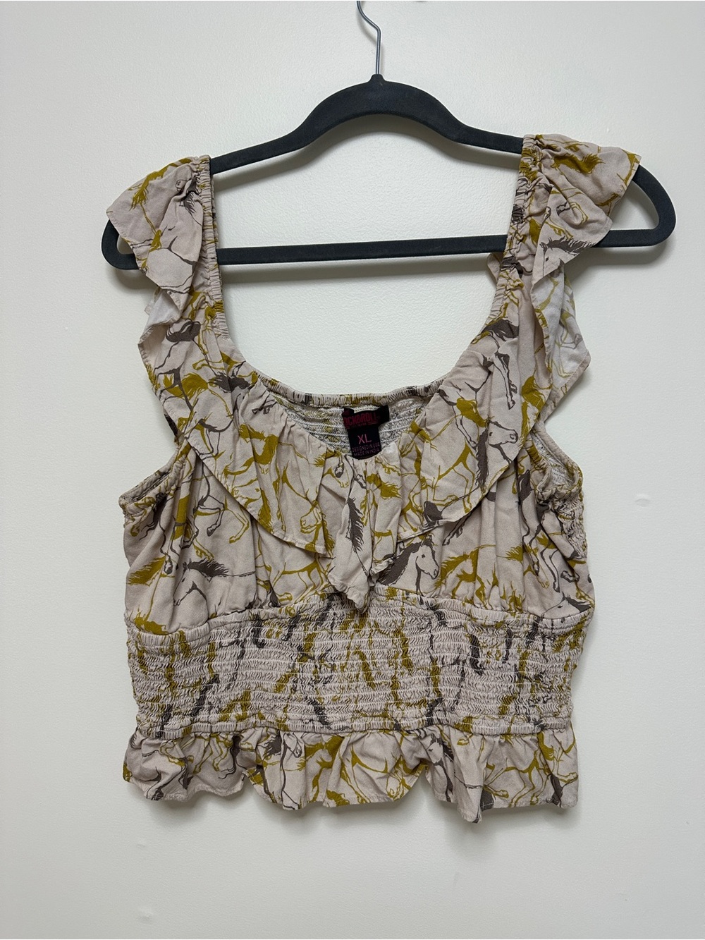 Western ✨ horse print crop top